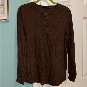 Two Lauren RL Long Sleeve Henley Shirts